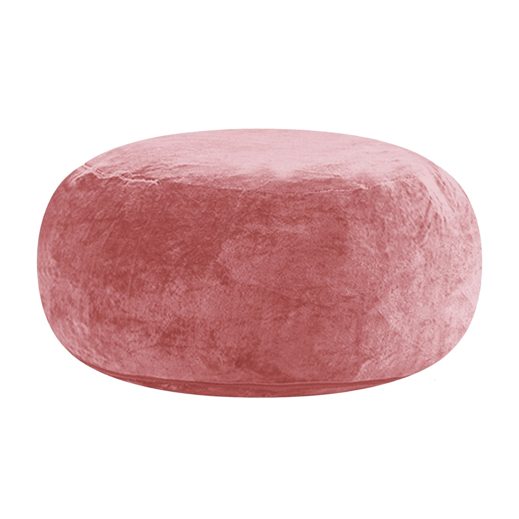 Pouf in spugna rosa con supporto che allevia la pressione e fodera lavabile per relax e ospiti 45.0 × 35.0 × 20.0 cm