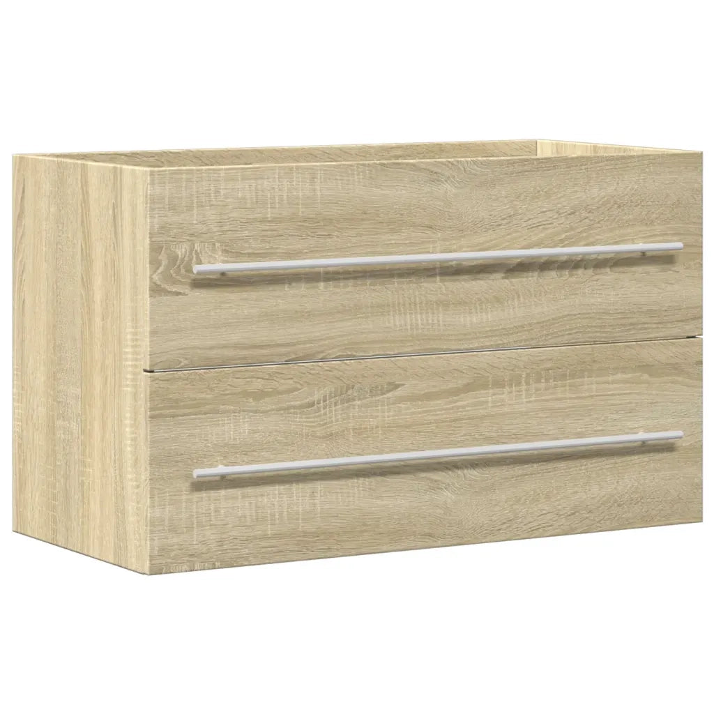 Mobile Lavabo Legno Antico 80x38,5x48 cm in Legno Multistrato 856227