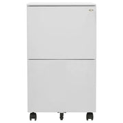 Schedario Mobile Grigio Chiaro 39x45x67 cm in Acciaio 335975