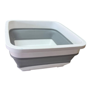 BACINELLA PIEGHEVOLE MULTIFUNZIONE 32x32x14cm GRIGIO E BIANCO