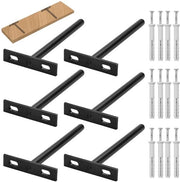 Sostegni per pannelli invisibili - 6 pezzi - 128 mm - Acciaio verniciato - Massima capacità di carico 20 kg - Sostegno per pannelli - Supporti per pannelli