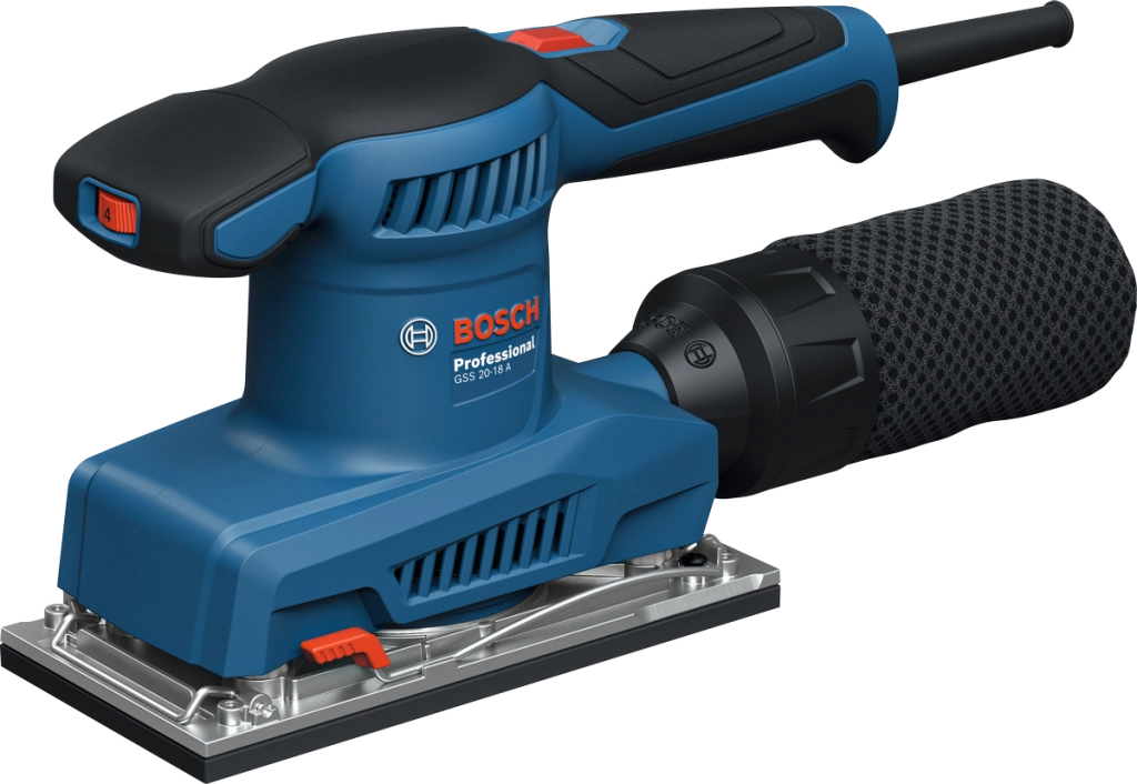 Bosch GSS 20‑18 A Professional – Levigatrice Orbitale 200W, 90×183 mm