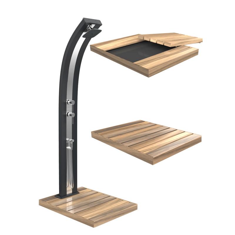 Piatto Doccia In Legno Da Esterno  6X100X80Cm Cv-D106