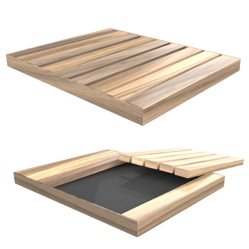 Piatto Doccia In Legno Da Esterno  6X100X80Cm Cv-D106