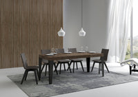 Tavolo Allungabile 120/224x90x77 cm Flame Premium Noce