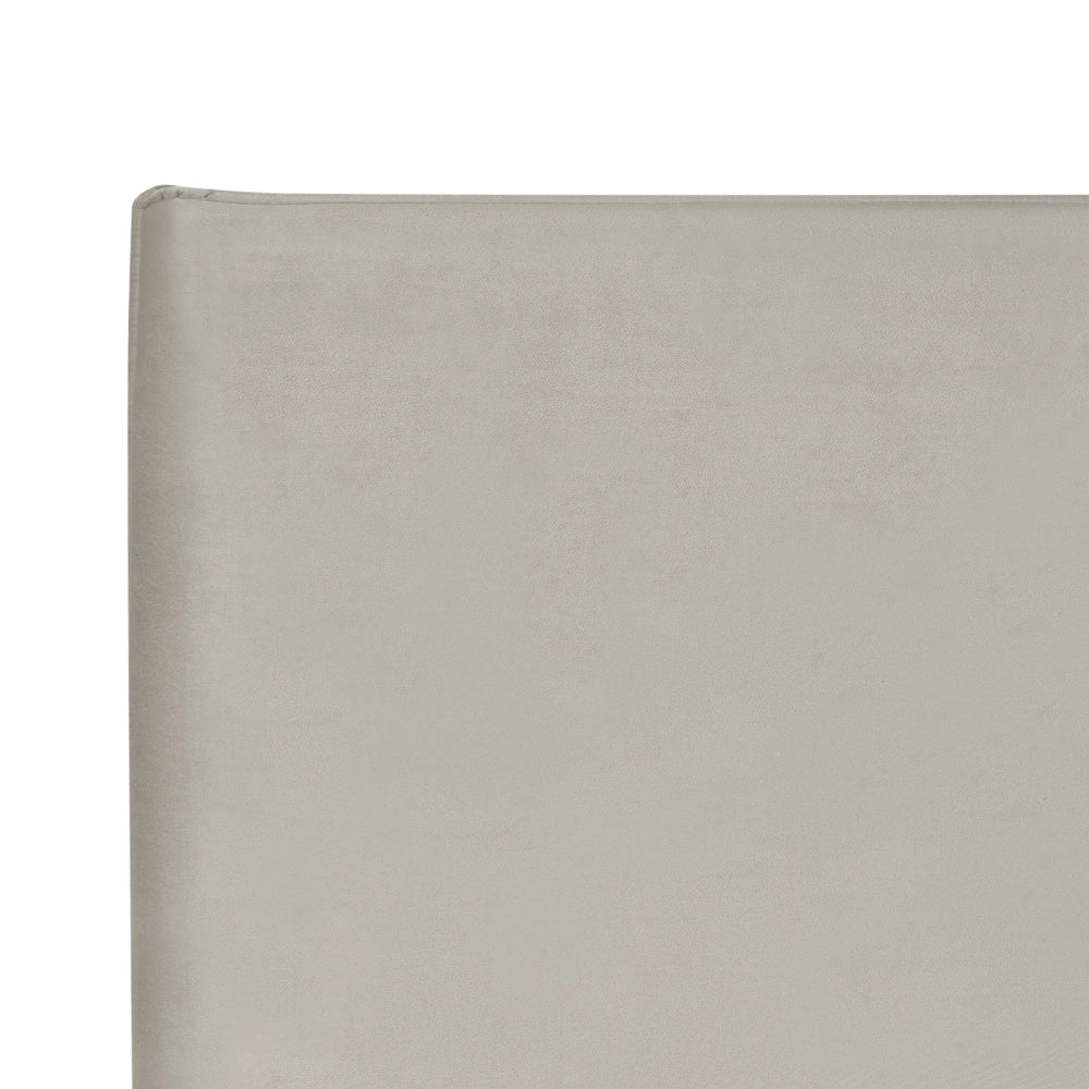 Letto matrimoniale ad acqua in velluto tortora 160 x 200 cm stile classico minimalista