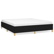 Letto matrimoniale | Letto per adulti | Giroletto senza Materasso Nero 160x200 cm in Tessuto