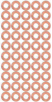 Kit di fissaggio a coperchio in rame per iniettore di imbarco - 50 pezzi - hardware di fissaggio industriale con borchie.