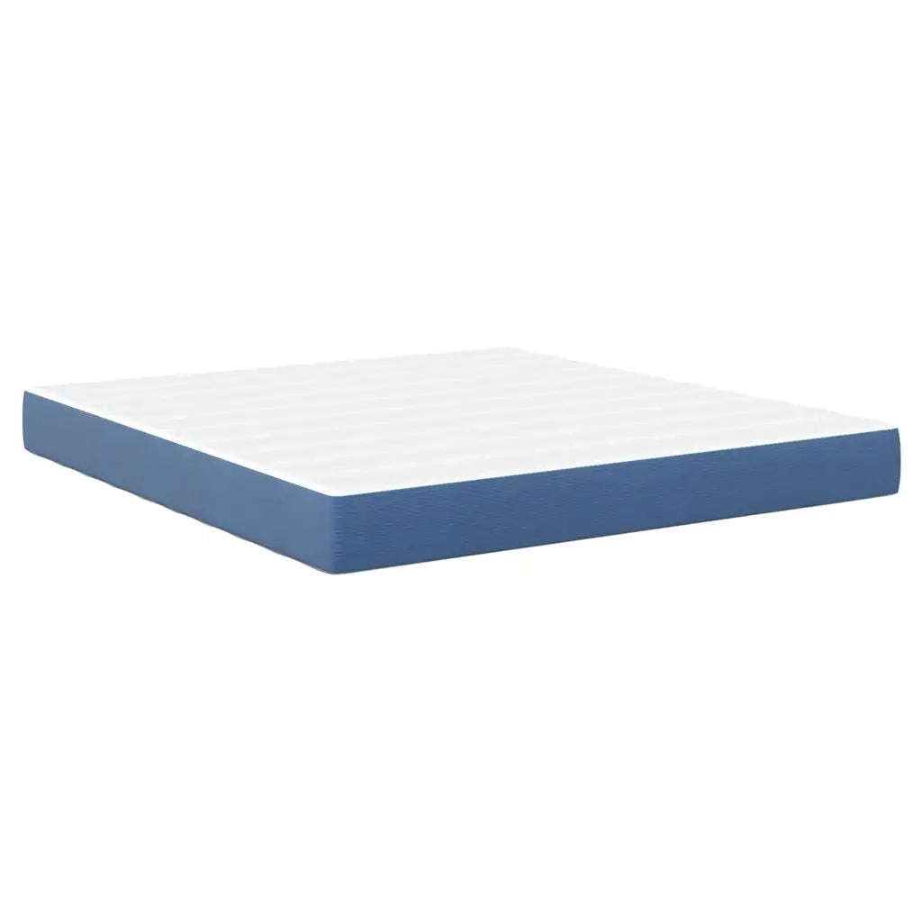 Materasso da Letto con materasso Blu 180 x 200 cm Tessuto 42008304
