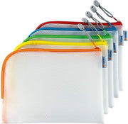 Organizzatore per cosmetici con chiusura a cerniera - Translucido - 10 pezzi - Piccola dimensione - Cassetto per stuzzicadenti - Organizzatore per trucchi