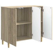 Credenza | Madia | Buffet da pranzo | Armadio da pranzo Rovere Sonoma 89 x 34,5 x 80 cm Legno ingegnerizzato