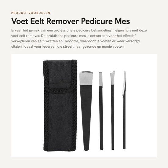 Toglierepeli Professionale - Set di Pedicure - Strumenti per Pedicure - Raschietti - Taglierini - 3 Pezzi
