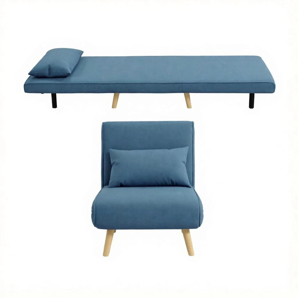 POLTRONA LETTO Convertibile 72x75x85 cm Blu