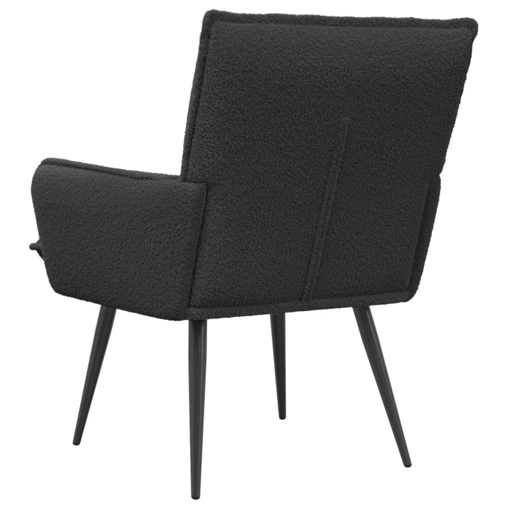Poltrona Grigio Scuro Bouclé 42047695