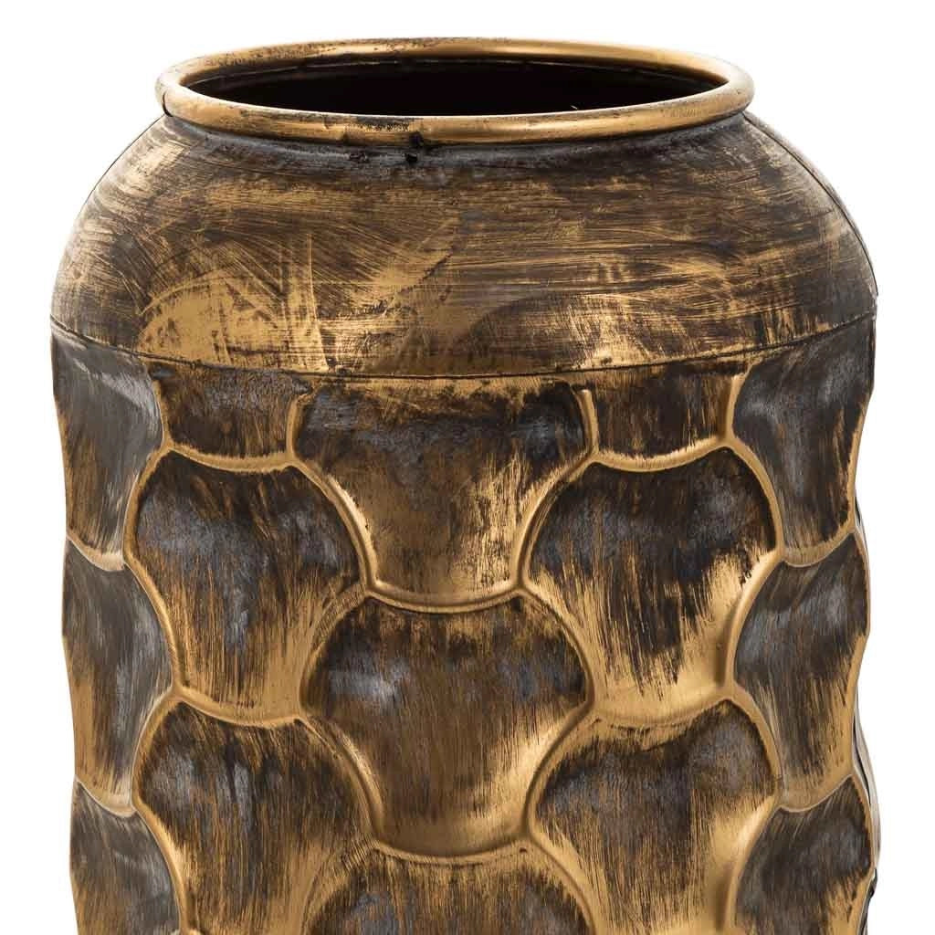 Vaso in metallo marrone 23,5x23,5x57h