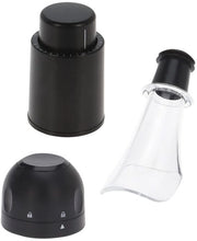 Set di chiusure per vino 3 pezzi - Chiusura per champagne - Chiave per bottiglia - Bocchetta per bottiglia - Scolmatore - Materiale ABS resoio - Bocchetta per bottiglia di vino
