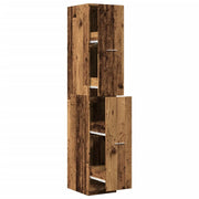 Mobiletto da farmacia vintage pratico 30 x 41 x 174,5 cm legno composito finitura effetto legno anticato 02_0055656