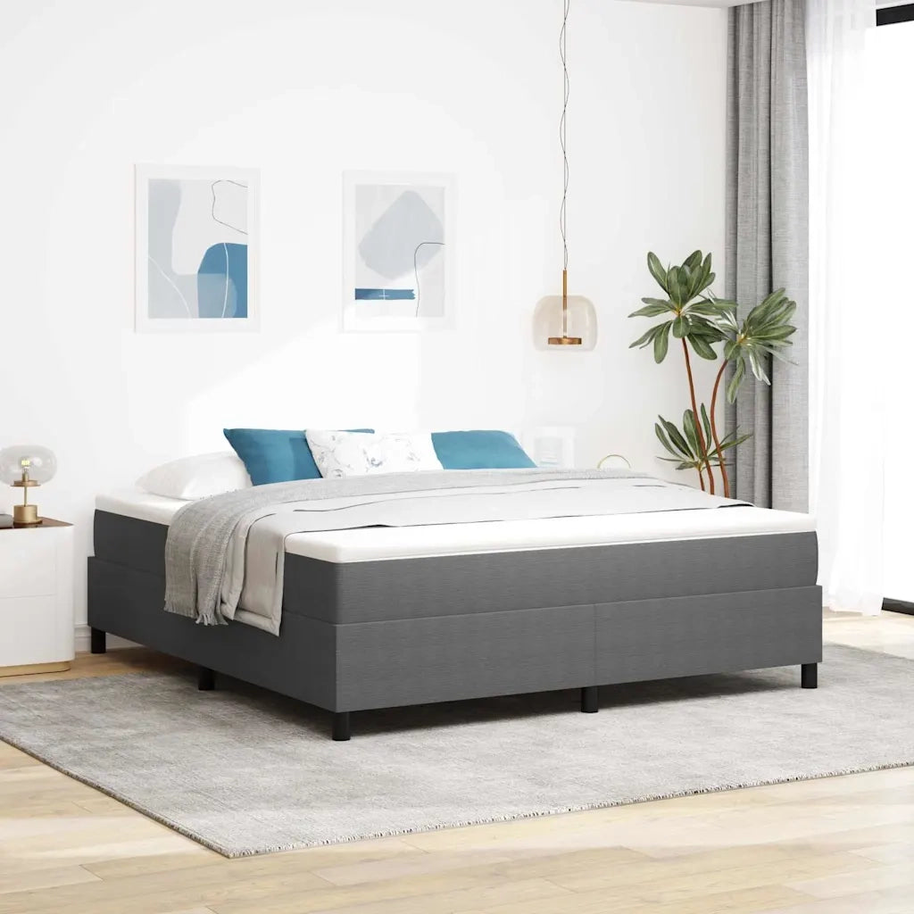Letto a molle Grigio chiaro e bianco 180 x 200 cm 3337477