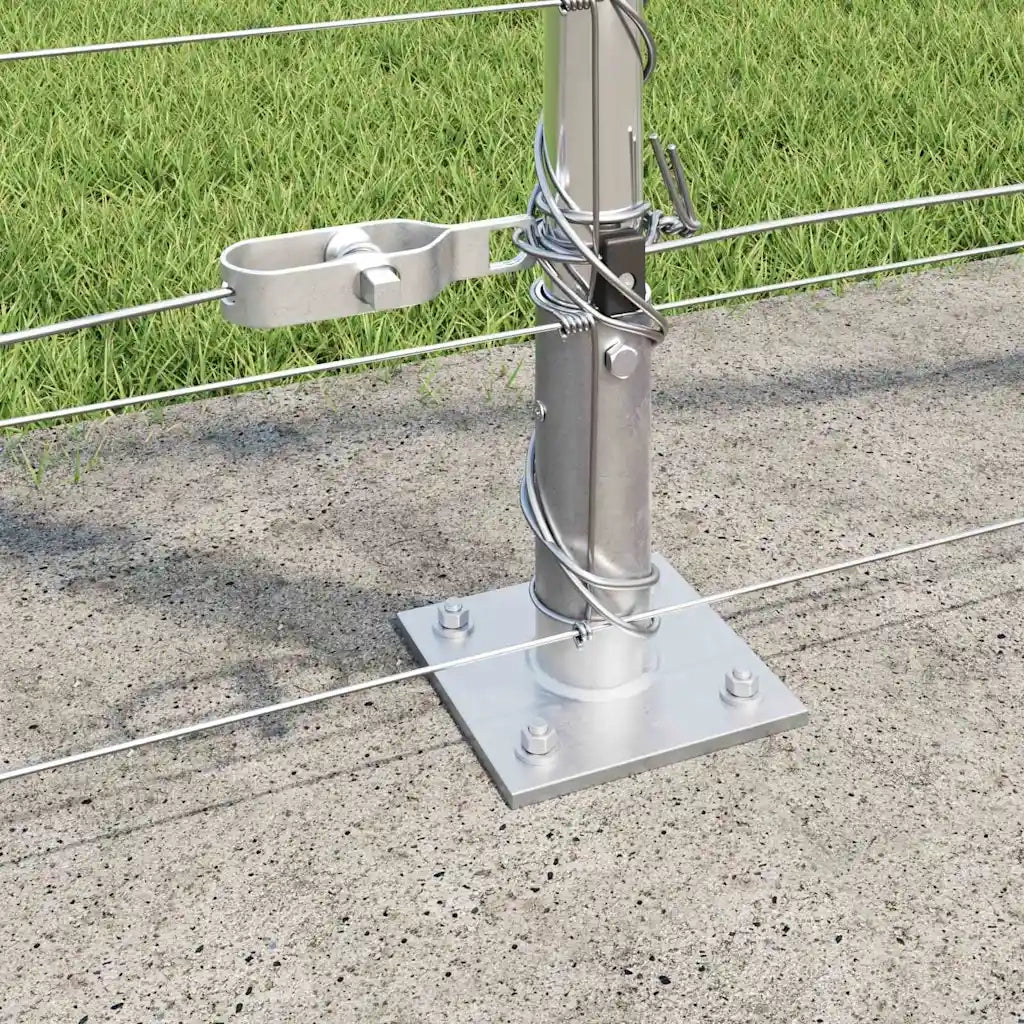 Palo della recinzione Zincato 25 x 1,4 m Acciaio
