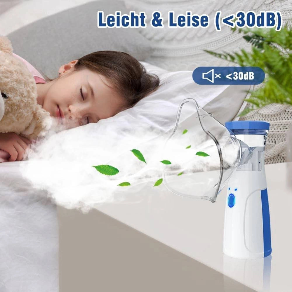 Trade Shop - Aerosol Portatile Silenzioso Per Adulti E Bambini A Batterie Atomizzatore Regola -