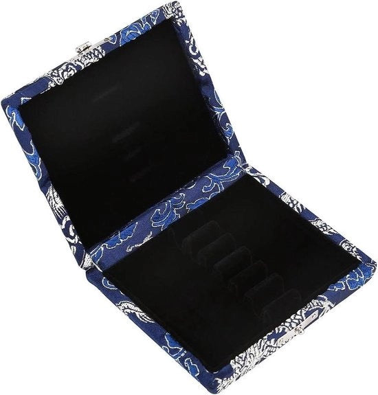 Supporti per oboe - tessuto in legno - tessuto di cotone soffice - 6 pezzi - portatile - fori respiranti - blu