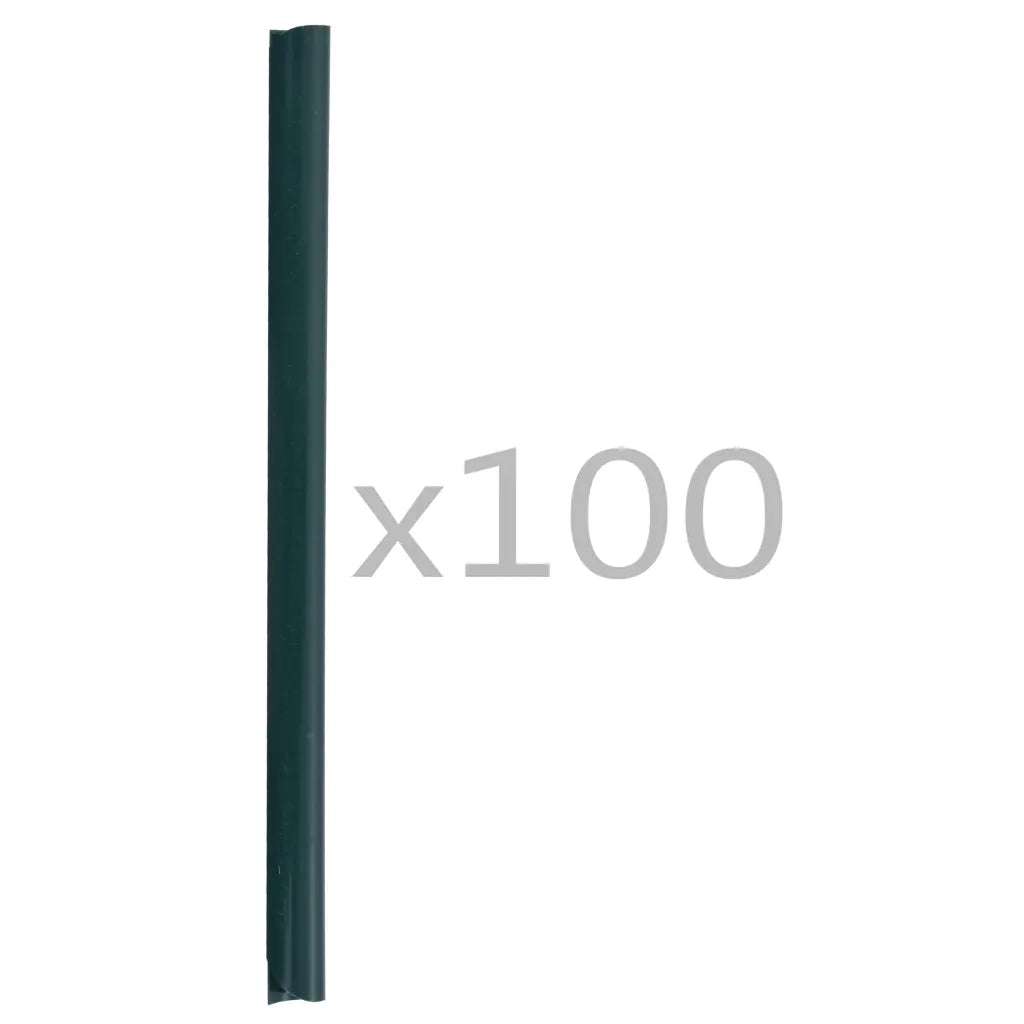 Clip per Strisce Recinzioni 100 pz in PVC Verde 45480