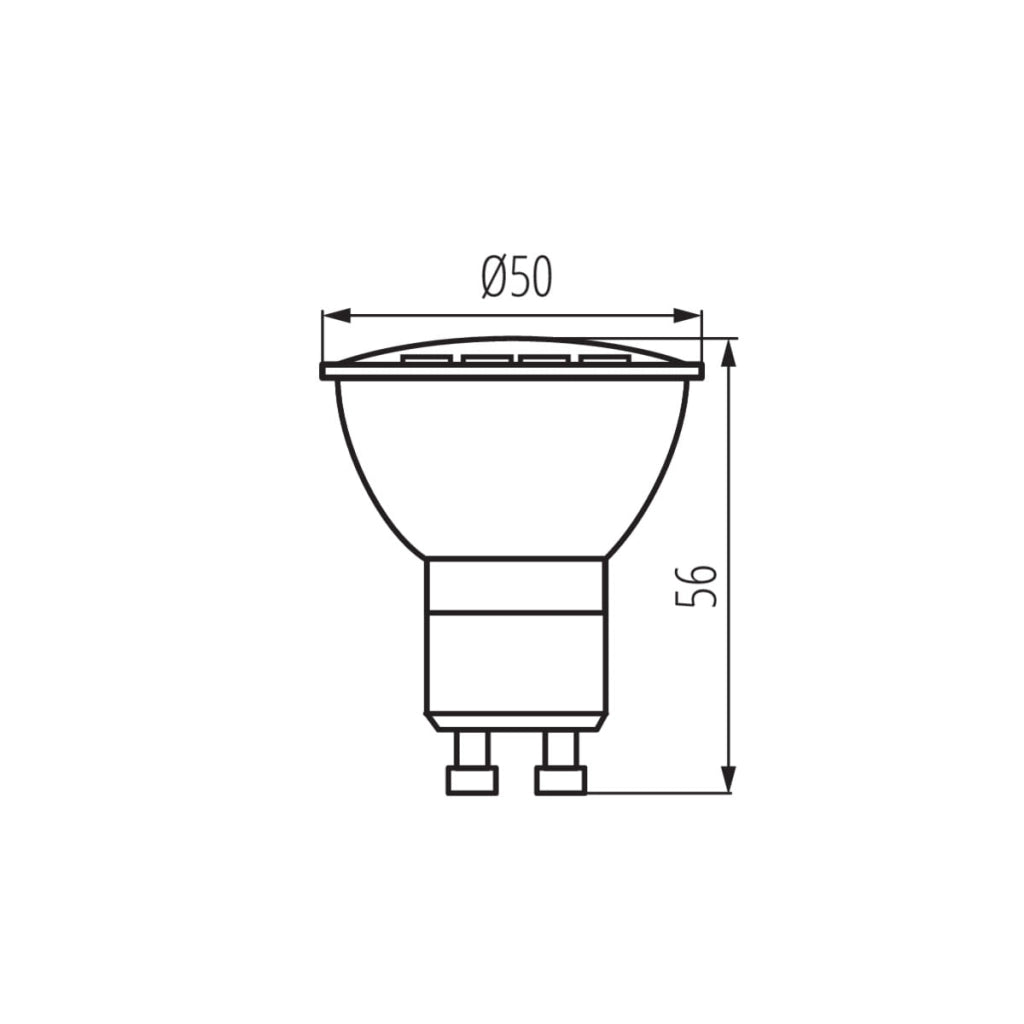Kanlux Lampadina Spot LED GU10 1,2W 3000K 105lm IP20