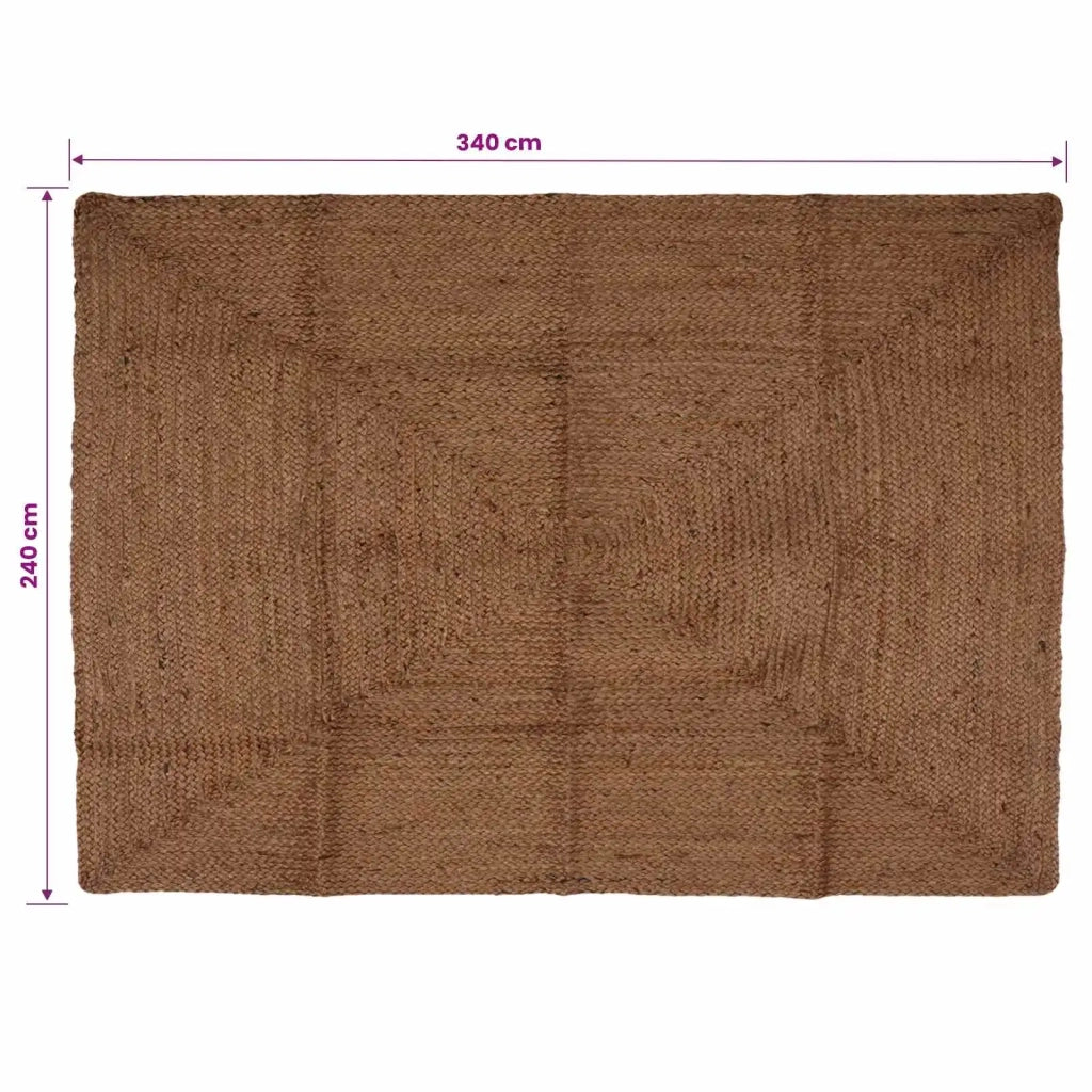 Tappeto da Area Grigio 240 x 340 cm Juta 42010422