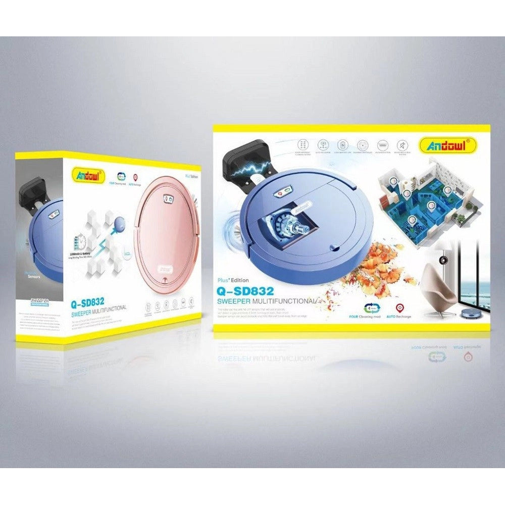 Trade Shop - Spazzatrice Robot Aspirapolvere Elettrica Intelligente Multifunzione Q-sd832 -