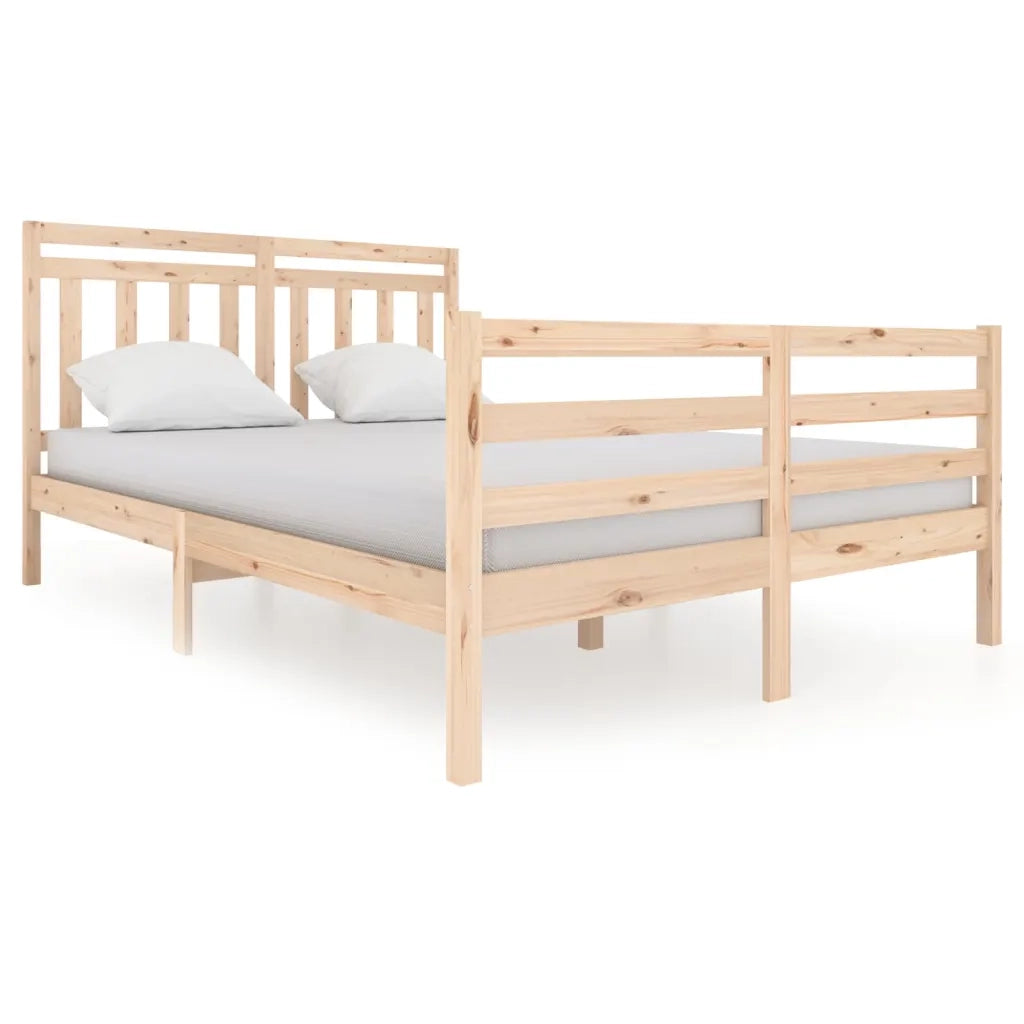 Giroletto-Struttura Letto in Legno Massello 140x200 cm 389301