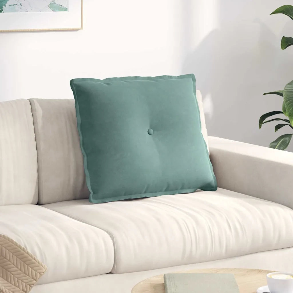 Cuscino per Schiena Verde Mare 60 x 50 cm Tessuto in Cords 42014685