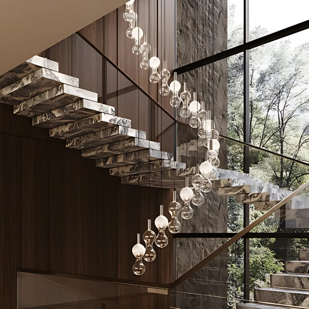 Zafferano Lampada a sospensione Sfer'Otto in Alluminio e vetro borosilicato, LED TRIAC 8W, 3000K, design modulare per interni di alta classe