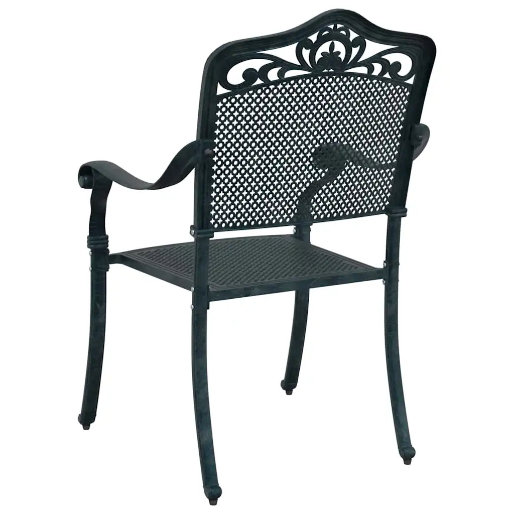 Sedia da Giardino 2 pcs Verde 64 x 62 x 93cm Alluminio 42002381