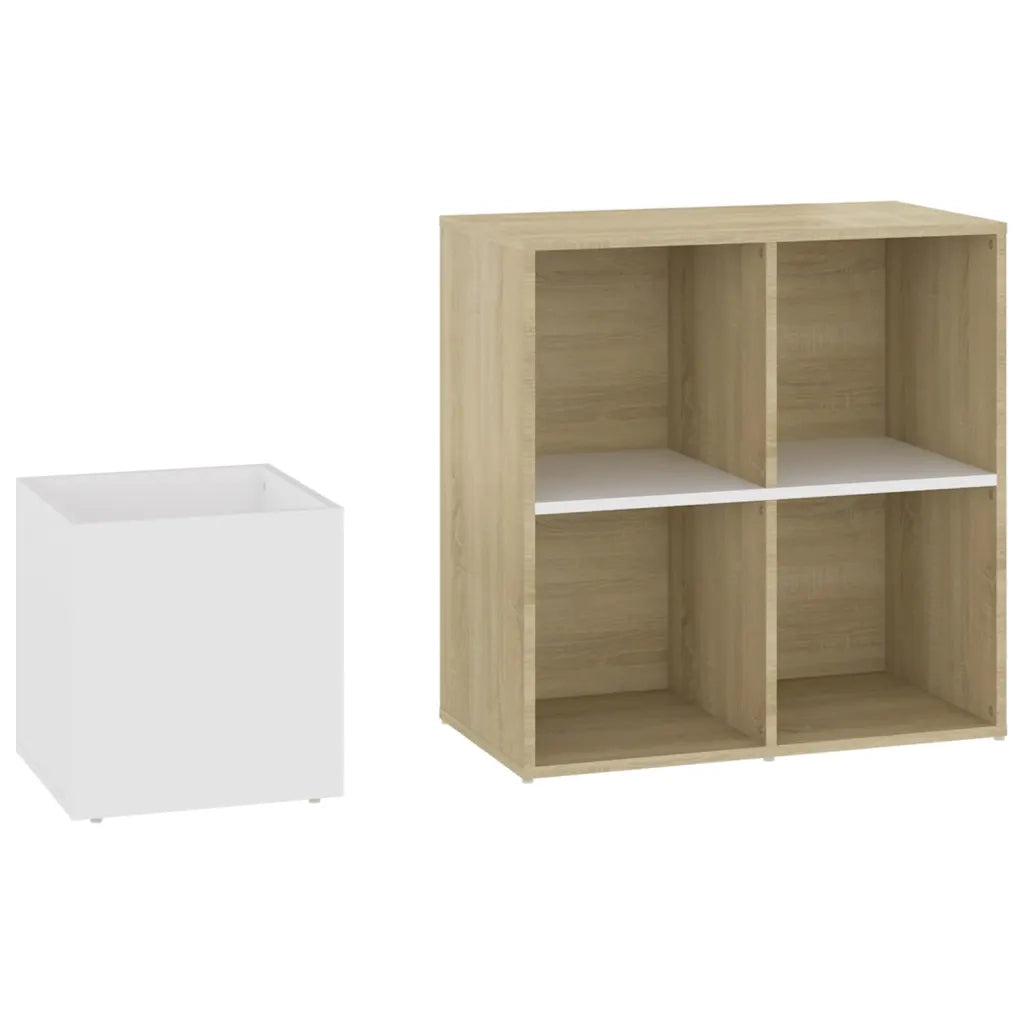 Scarpiera | Mobile per scarpe Ingresso Bianco Rovere Sonoma 105x35,5x70 Multistrato