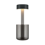 Maytoni Lampada da tavolo moderna AI Collaboration 1 luce LED integrato grigio vetro