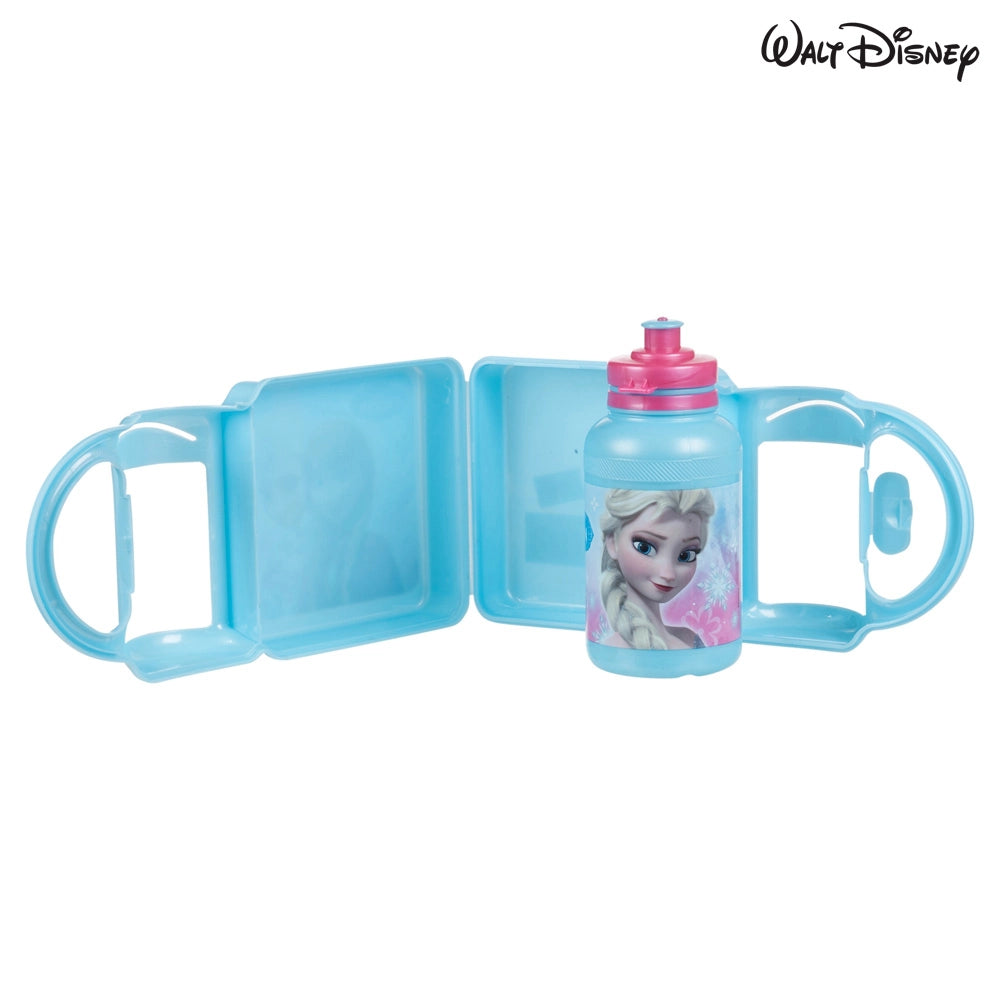 Portavivande Porta Pranzo Cibo 150GR Disney Frozen + Borraccia 400ML Elsa Anna