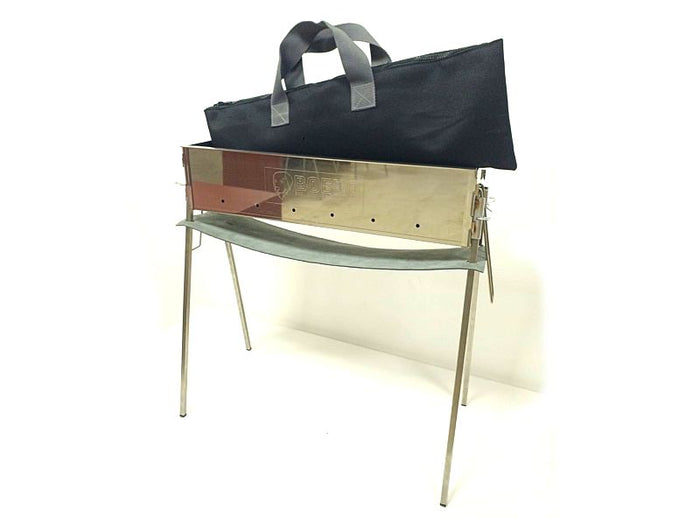 Fornacella portatile e smontabile per arrosticini Boero 50 in acciaio inox