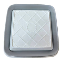 BACINELLA PIEGHEVOLE MULTIFUNZIONE 32x32x14cm GRIGIO E BIANCO