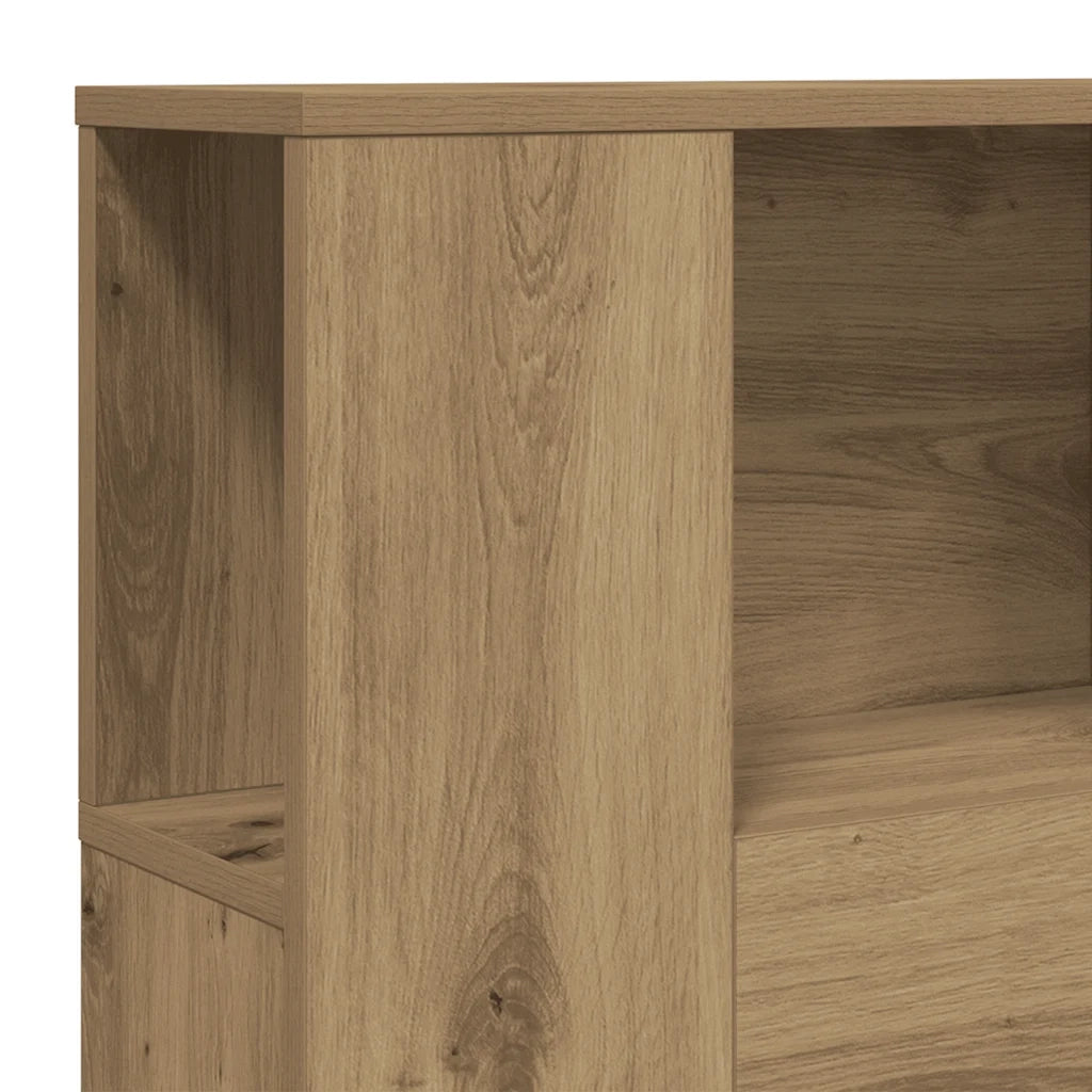 Testiera | Testata con Contenitore Artigianale 100x18,5x102,5cm Multistrato