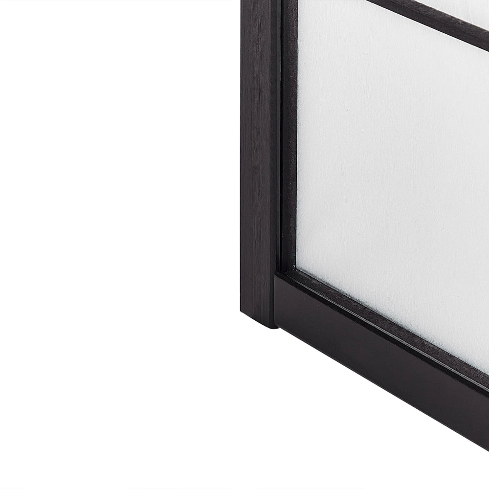 Divisorio in legno di pino nero Materiale sintetico 4 pannelli Schermo decorativo pieghevole Divisorio soggiorno camera da letto Design tradizionale