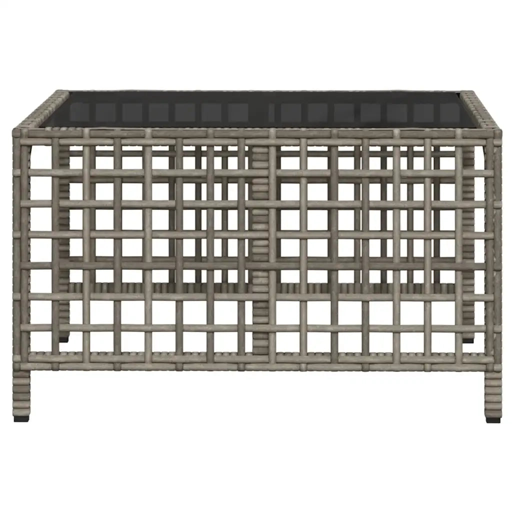 Set da giardino angolare a 3 pz con Cuscini in Polyrattan Grigio 365450