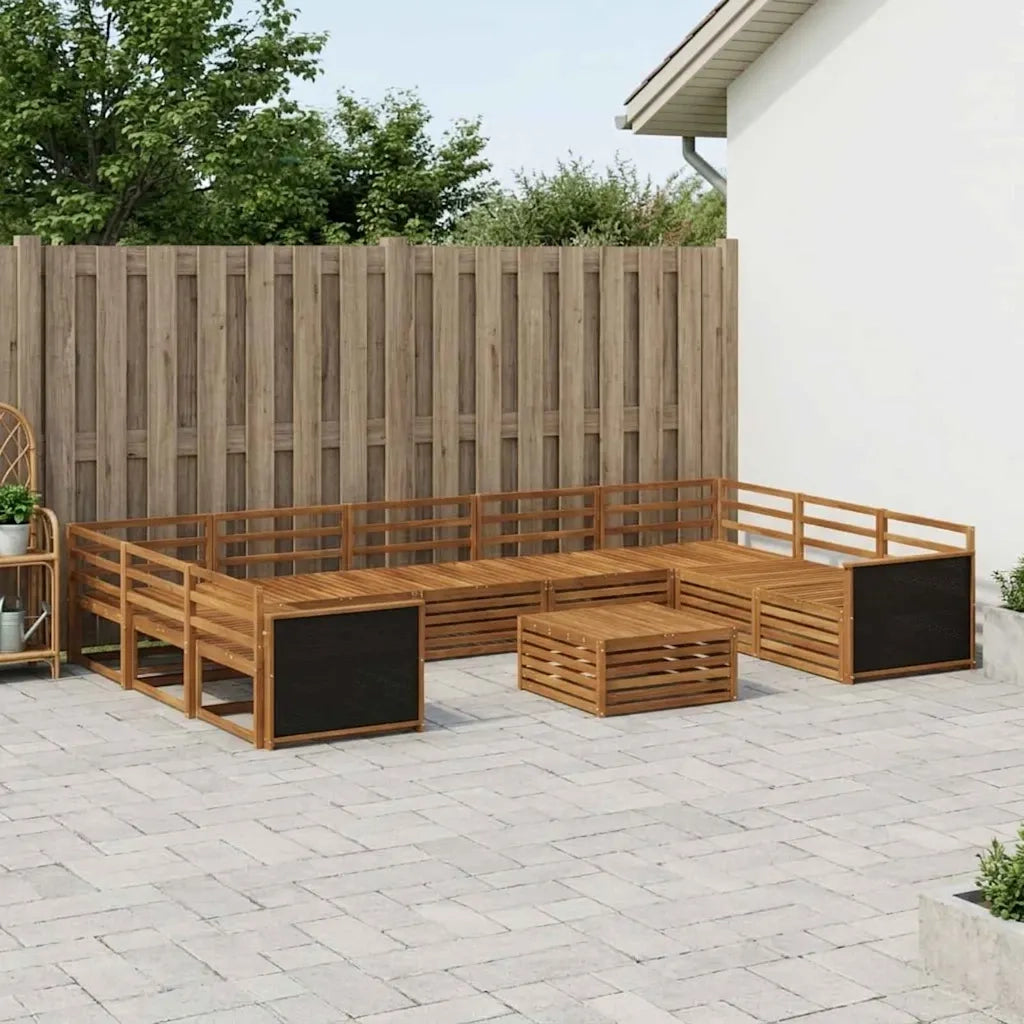 Set di divani da esterno 10 pcs Naturale 3383852