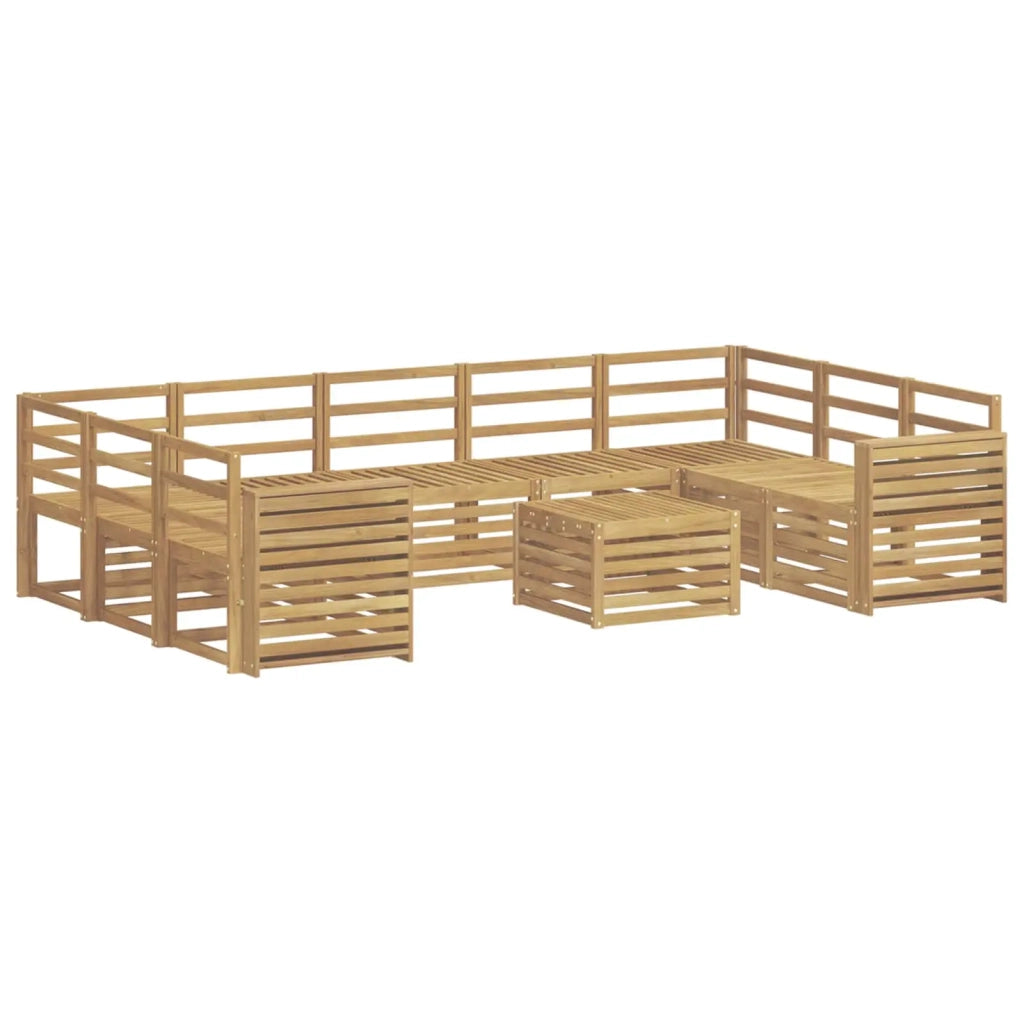 Set di divani da esterno 10 pcs Bianco 59 x 59 x 37 cm 3392549