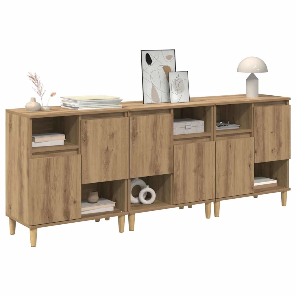Credenza | Sideboards 3 pcs Rovere artigianale 60 x 35 x 70 cm