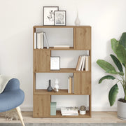 Libreria Rovere artigianale Legno ingegnerizzato 80 x 24 x 124 cm