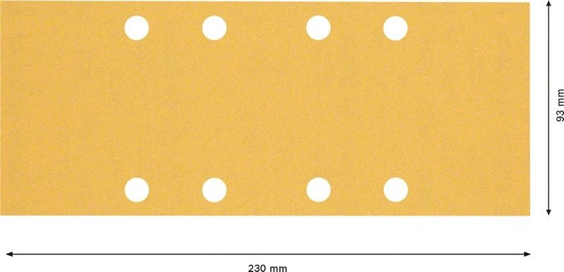 2608900836 - Set 10 fogli abrasivi C470 , P120, 93 x 230mm , EXPERT for LEGNO+VERNICE