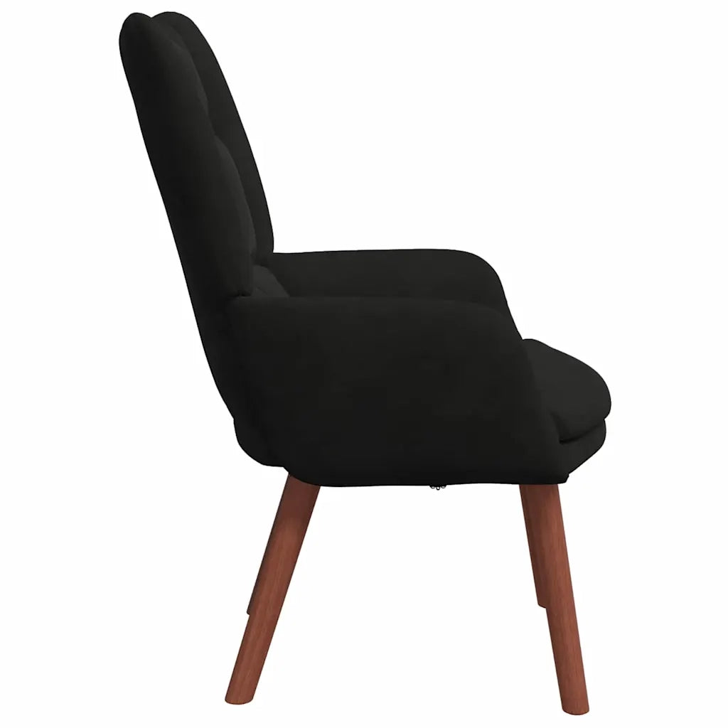 Poltrona | Sedia Relax Nero 63 x 67 x 94 cm Velluto