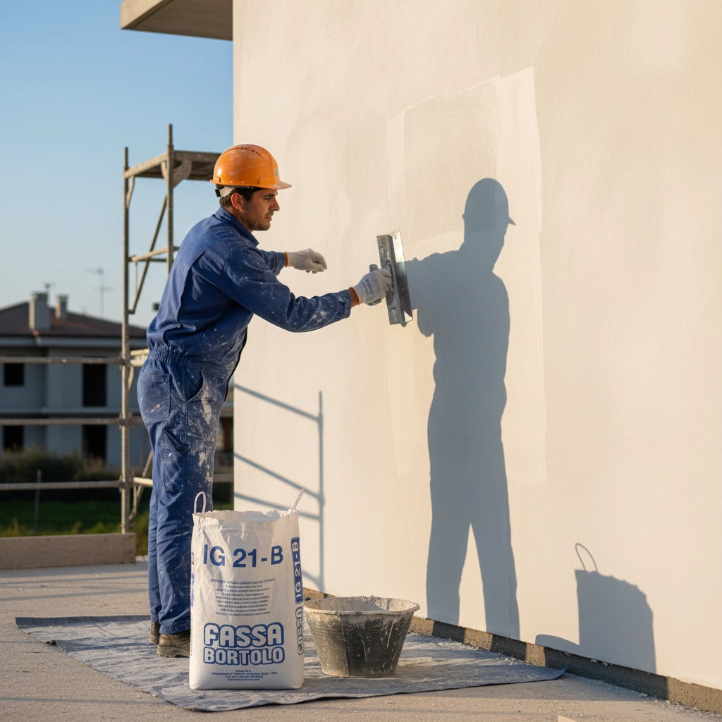 Ig 21 b intonaco finitura base calce cemento bianco esterni interni sacco 25 kg