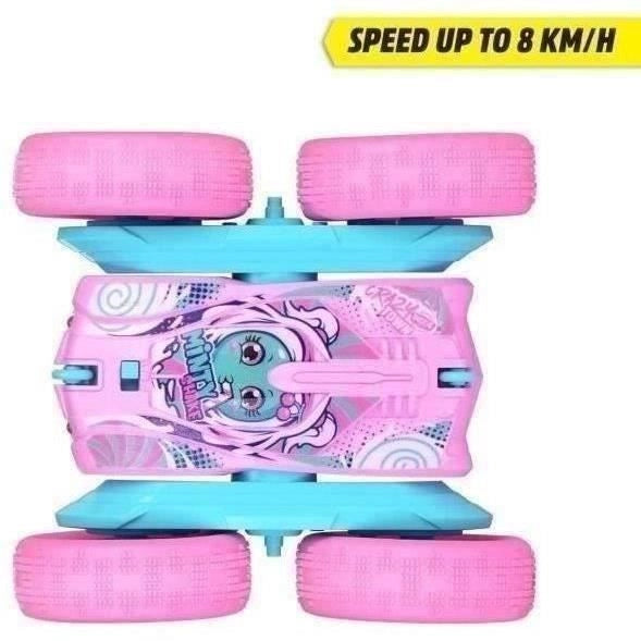 Dickie - Veicolo radiocomandato 16 cm - Flippy Berry Shaker - Rotazione a 360 - Rosa - Batterie incluse - Dai 6 anni in su