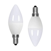 2 Pezzi Lampadina LED, Lampadina E14 C37 9W 860LM D37X106mm, Disponibili 3000K 4200K 6500K (Bianco Freddo 6500K)